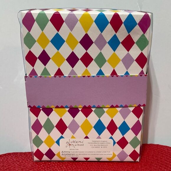 Meri go Round Birthday Cupcake Liners and Toppers set of 48 NWT - Picture 4 of 4